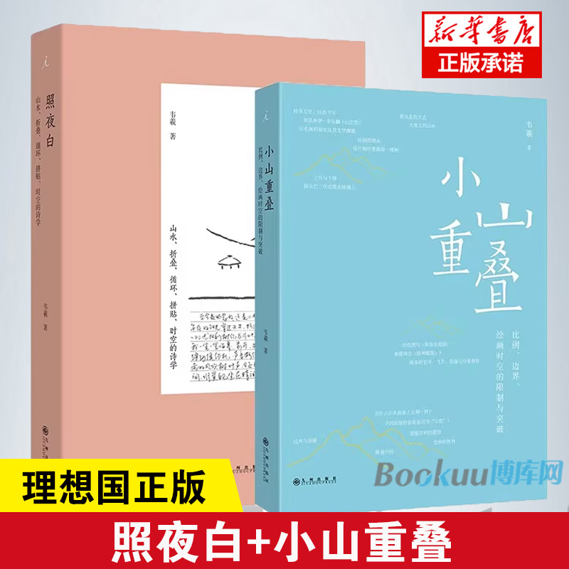 照夜白：山水折叠循环拼贴时空的诗学/小山重叠：比例边界绘画时空的限制与突破 韦羲著 山水画 中式美学 山水艺术 理想国出版
