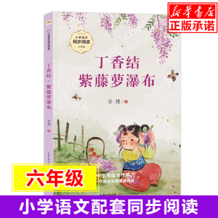 六年級小學生課外閱讀書籍上學期兒童文學讀物 宗璞著 小學語文同步閱讀書系上冊 社 新華正版 長江文藝出版 丁香結(jié)·紫藤蘿瀑布