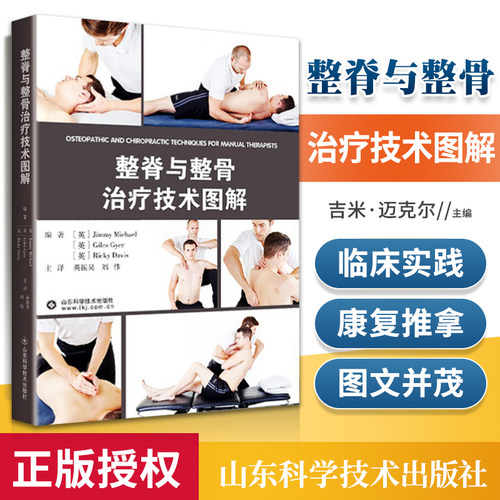 整脊与整骨治疗技术图解 脊柱矫正骨科学腰椎推拿按摩整脊 美式整脊技术整骨技术图谱整骨手法书籍中医正骨手法图解骨科学外科学 - 封面
