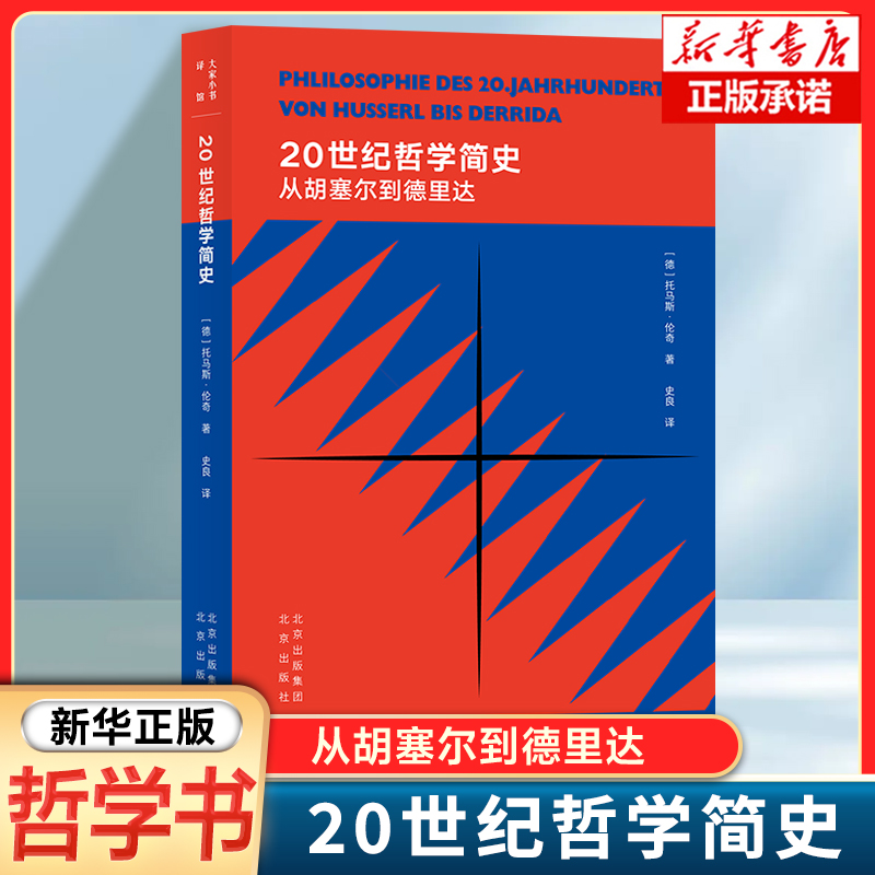 20世纪哲学简史 从胡塞尔到德里达 伟大的20世纪是过去2500年哲学的总结 路德维希·维特根斯坦 海德格尔 哲学书 大家小书 译馆