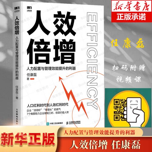 【附赠配套课程】人效倍增人力配置与管理效能提升的利器Hr人力资源团队薪酬管理 绩效管理 薪酬设计 激励员工 降低人工成本任康磊