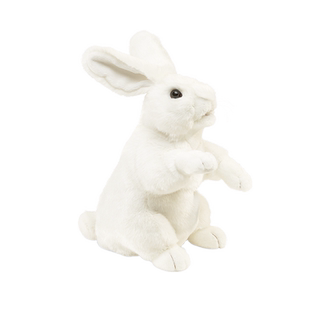 Folkmanis手套益智手偶小兔子魔术帽小白兔毛绒玩具宝宝早教具