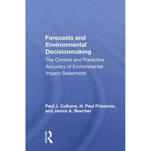 TF Forecasts And Environmental Decision Making 博库网