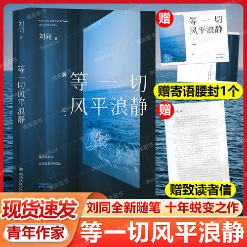 现货速发+赠寄语腰封+信】等一切风平浪静 刘同2024新书十年蜕变之作 谁的青春不迷茫我在未来等你想为你的深夜青春文学正版书籍