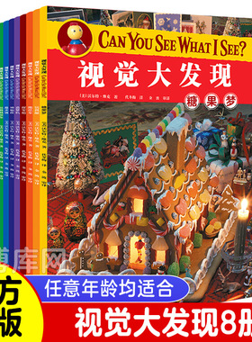 视觉大发现Can You See What I See全8册智力开发图画捉迷藏大本全套8册隐藏的图画找东西极限视觉挑战小学生幼儿童找不同迷宫书籍