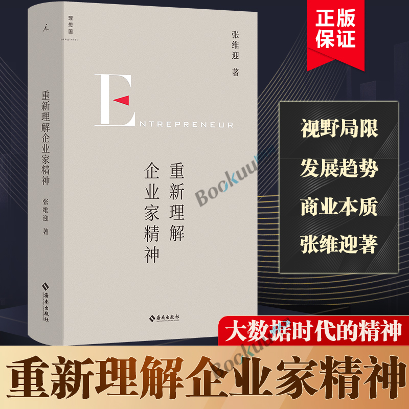 重新理解企业家精神张维迎著重 40年企业家研究力作创新竞争博弈论经济增长商业周期利润盈利市场经济直击市场问题经济理论书-封面