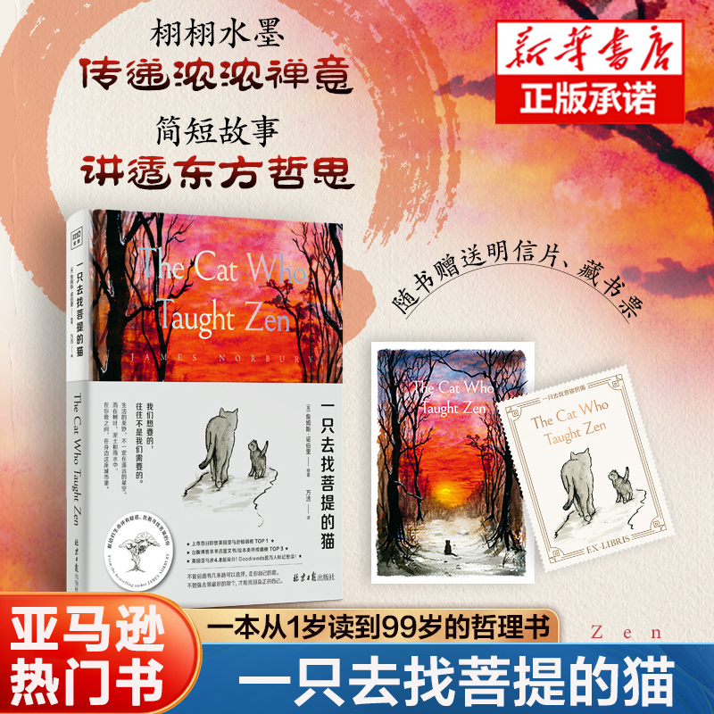 一只去找菩提的猫 詹姆斯·诺伯里 著 一本从9岁读到99岁的哲理之书 传统禅宗对话哲理故事 寻找人生的意义焦躁 哲学读物畅销书籍