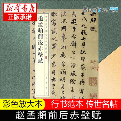 赵孟頫前后赤壁赋行书临摹字帖