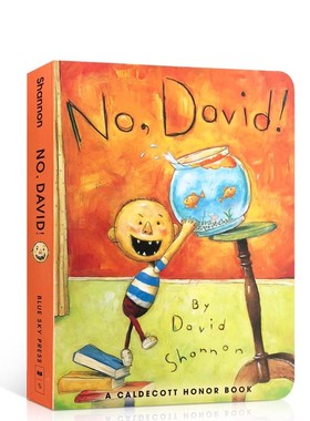 大卫不可以英文原版绘本 David Shannon: No, David! 凯迪克银奖英语读物情商启蒙绘本 亲子阅读好习惯培养廖彩杏吴敏兰推荐书单