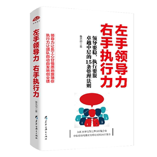 右手执行力 左手领导力 书籍人力资源员工培训高情商时间管理幸福学企业管理书籍 管理方面 畅销书排行榜 不懂带团队你就自己累