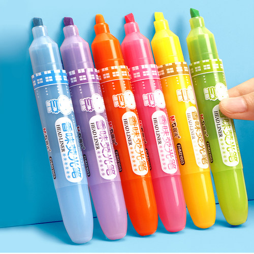 晨光荧光笔米菲香味学习神器