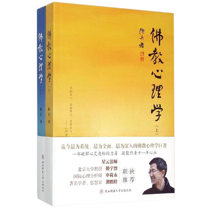 正版包邮 佛教心理学(上下两册) 陈兵著 正念的奇迹佛法佛教书籍佛教图书  佛家书籍佛家经典佛家经书禅宗经典书籍 星云大师