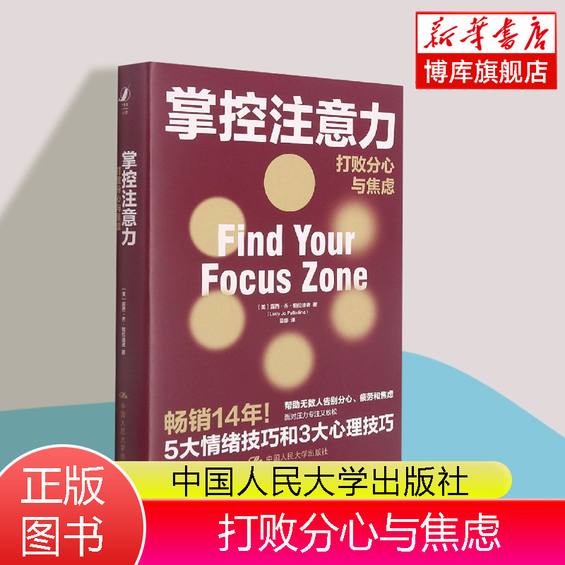 掌控注意力 打败分心与焦虑 (美)露西·乔·帕拉迪诺 著 苗娜 译 心理学社科 中国人民大学出版社