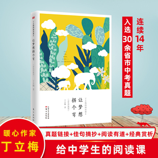 彩色珍藏版 让梦想拐个弯 书 散文集写作书 阅读书现当代文学散文随笔畅销书 丁立梅 初中学生中考语文 阅读课2