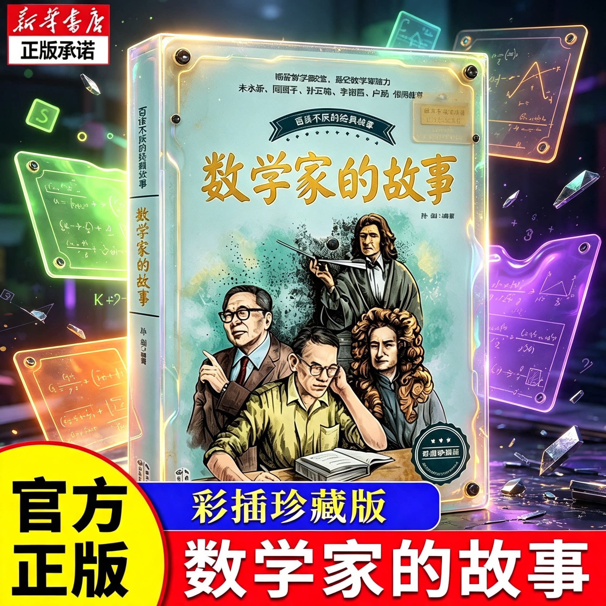 数学家的故事 彩插珍藏版 科学家传记书籍名人故事集 8-10-12-14岁中小学生四五六七年级青少年儿童课外阅读读物 正版畅销书