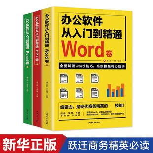 全3册word excelppt从入门到精通实战技巧人力资源管理精粹表格制作函数office软件书籍计算机基础知识自学电脑办公应用入门到精通