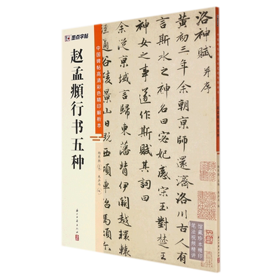 本赵孟頫行书五种简体旁注毛笔