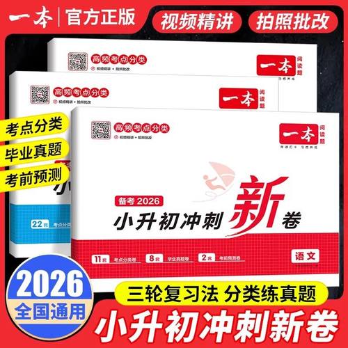 一本小升初冲刺新卷语数英