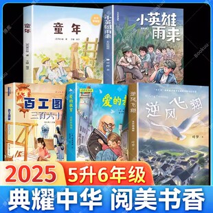 阅美书湘八桂典耀中华粤韵书香共读五升六年级25暑期课外阅读书快乐读书吧上册童年小英雄雨来爱的教育逆风飞翔百工图鉴三百六十行