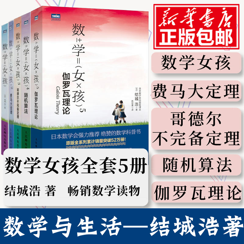 【数学女孩1-5 修订版】数学女孩/2 费马大定理/3 哥德尔不完备定理/4 随机算法 数学与生活科普入门/5 伽罗瓦理论 数学万花筒科普