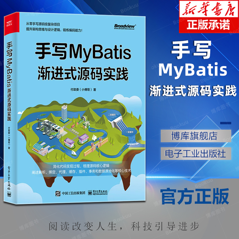 手写MyBatis 渐进式源码实践 MyBatis的核心逻辑 MyBatis分析设计实践 MyBaits核心功能解析 Spring Boot书籍 付政委