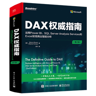 DAX权威指南 运用Power BI SQL Server Analysis Services和Excel实现商业智能分析 第2版 DAX经典教材书籍微软BI书