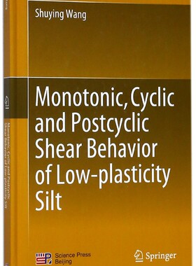 Monotonic Cyclic and Postcyclic Shear Behavior of Low-plasti