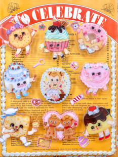 絮小饼only 饰挂钩 two原创冬日烘焙屋可爱甜蜜复古童趣手机支架装