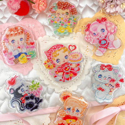 可爱复古甜心絮小饼手机支架气囊