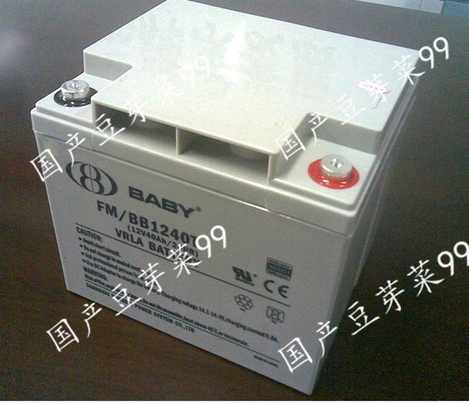 BABT鸿贝FM/BB1240铅酸蓄电池12v40ah 免维护 不间断电源主机备用