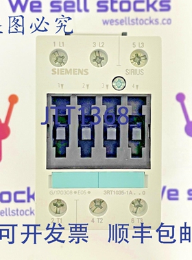 原装供应3RT1035-1AV60 接触器，AC-3 40A 18.5kW 400V 480VAC 60