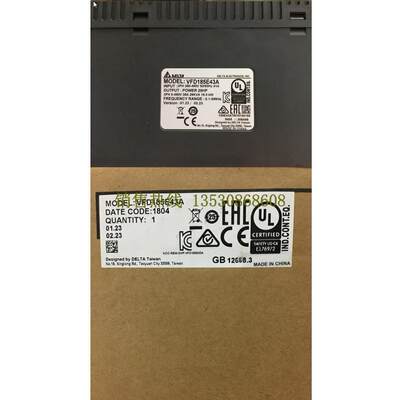 原装供应Delta VFD185E43A逆变器380伏18.5千瓦