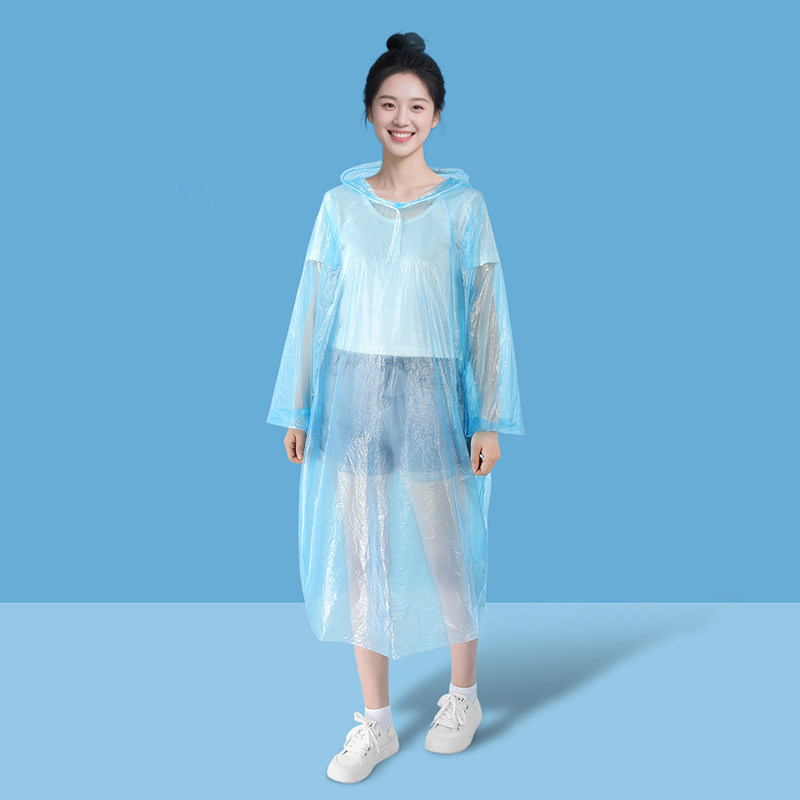美丽雅一次性雨衣成人儿童加厚长款全身男女款大码便携装户外雨披图片