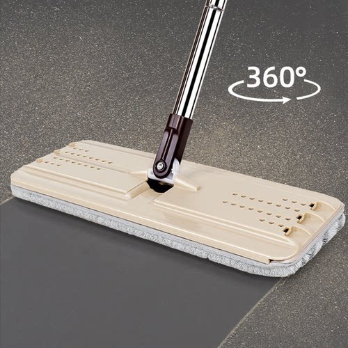 美丽雅洗刷刷平板拖把配件单卖拖把不带桶不锈钢杆粘布地拖擦地板 - 封面