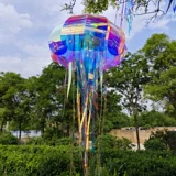 Летние украшения на тему океана, лампы в виде медуз, свадебный реквизит, подвески, атмосфера бара в атриуме торгового центра, макет сцены