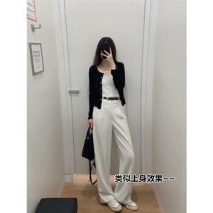 生哥家 太值了！商场289！女士春夏薄款冰丝西装裤垂感直筒休闲裤