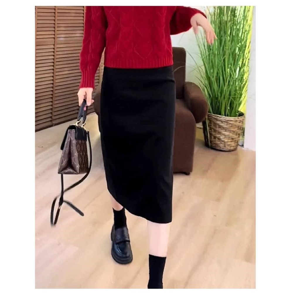 生哥家 断码清仓！秋冬女式后开叉气质百搭纯色显瘦毛呢a字半身裙,女装/女士精品,半身裙,淘宝优惠券,粉丝福利购,淘宝优惠卷