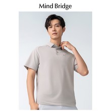 高弹力薄款 Mind Bridge正品 短袖 男士 T恤 高级感高端商务休闲POLO衫