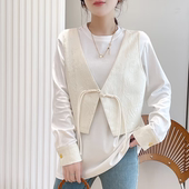 值到哭啊 假两件马甲 品质超赞 生哥家 秋季 新中式 长袖 T恤上衣