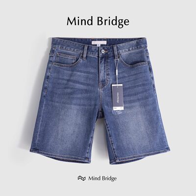 MindBridge水洗牛仔短裤