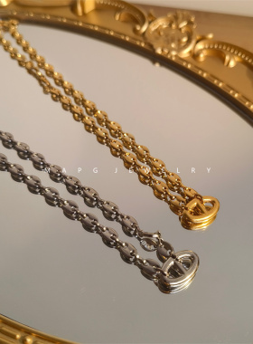 男女同款冷淡风钛钢项链