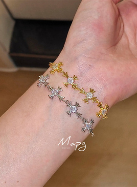 精致巴洛克复古十字架手链