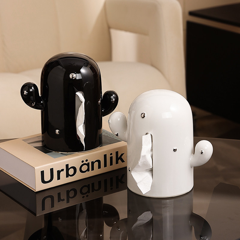 陶瓷纸巾盒客厅2025新款创意抽纸盒轻奢高级感家用餐纸盒桌面摆件,收纳整理,纸巾盒,淘宝优惠券,粉丝福利购,淘宝优惠卷