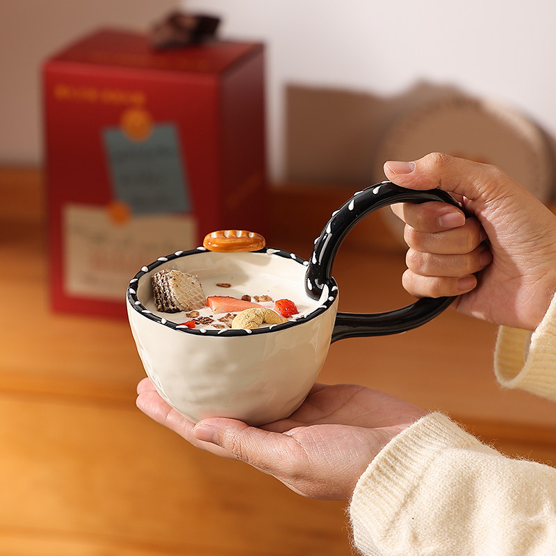 陶瓷马克杯设计感咖啡杯釉下彩