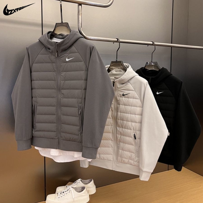 品牌羽绒服男士冬季2024新款宽松休闲连帽外套白鸭绒轻薄保暖冬装