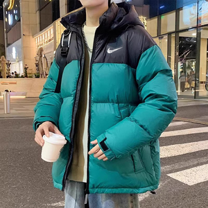 耐克顿羽绒服男士2024冬季新款白鸭绒加厚保暖外套潮牌连帽面包服