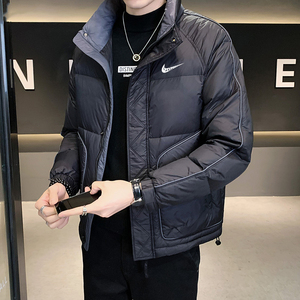 耐克顿羽绒服男冬季新款白鸭绒轻薄保暖外套宽松休闲立领加厚冬装