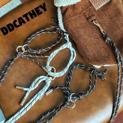 袋袋猫 手工编织miu系宠物衣服牵引绳 小型犬狗狗衣服牵引手绳