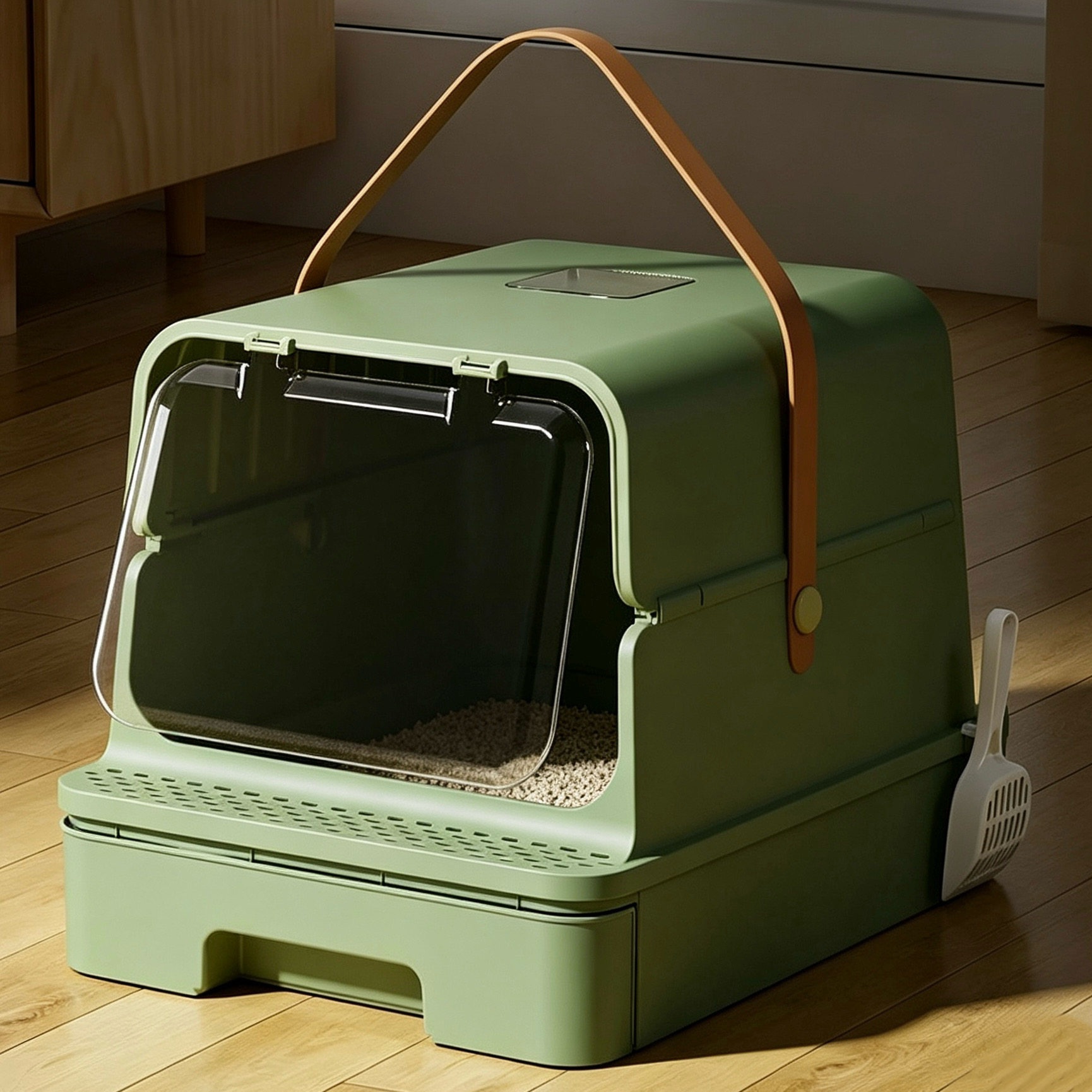 猫砂盆超大号全封闭幼猫半封闭特大号防臭加高开放式防外溅猫厕所