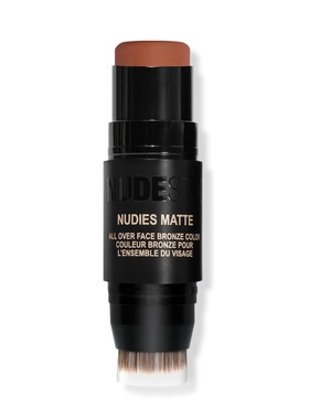 自带刷～美国NUDESTIX双头唇颊两用多功能哑光腮红棒7g Sunkissed